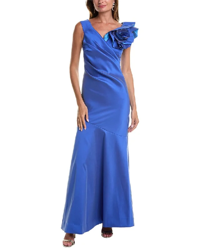 Flirty Fashion Discounts Mother's Day Special Teri Jon by Rickie Freeman Off-The-Shoulder Gown