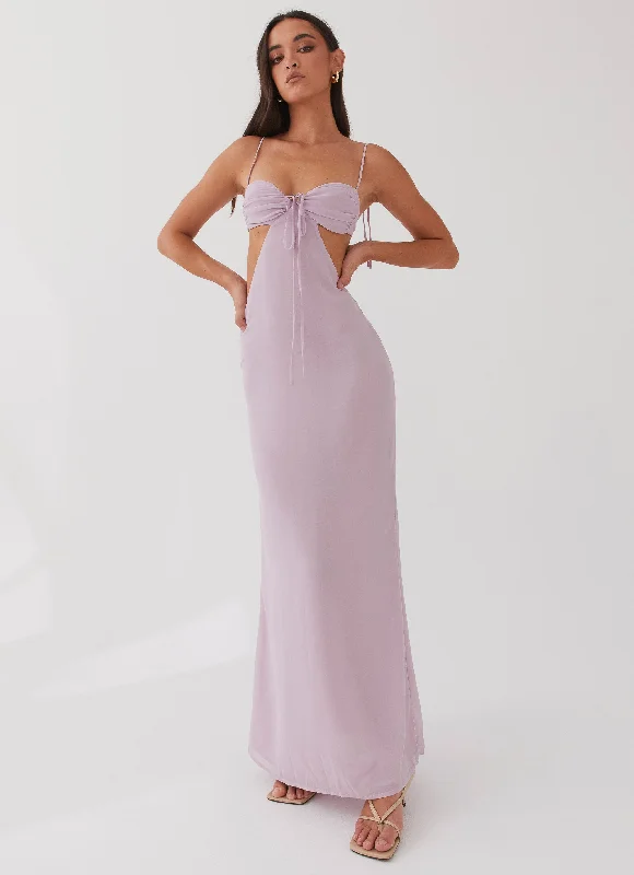 Urban Style Promotions Celebrate with Big Savings Tyra Ruched Maxi Dress - Lavender