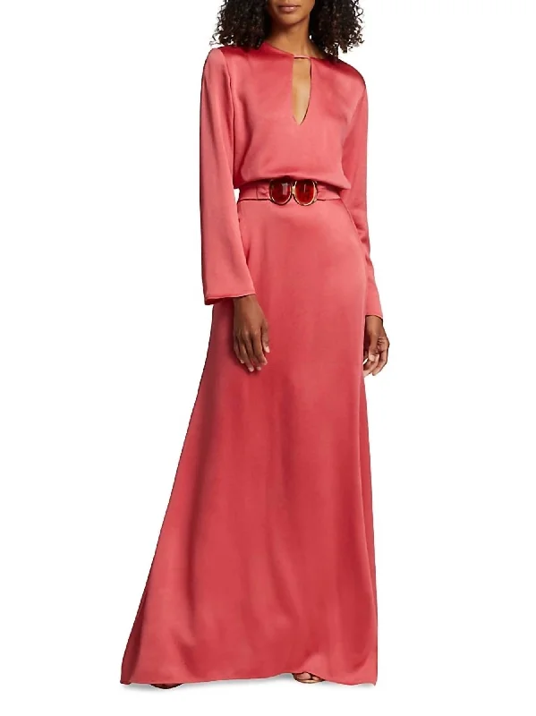 Budget Friendly Luxury Comfort Ravenna Gown In Coral