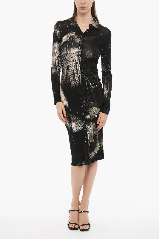 Style Without Limits Lighten Up with Nordic Styles Louisa Ballou Long Sleeved Patterned Shirt Dress