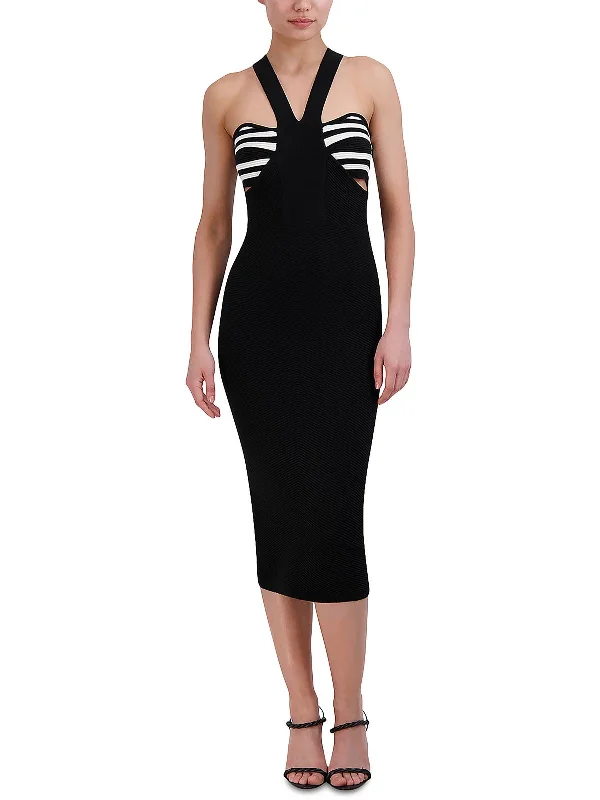 Luxury Casual Deals Subtle Sophistication Womens Midi Cutout Bodycon Dress