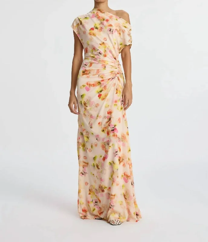 The Good Stuff Artful Design Poppy Gown In Ballad Multi