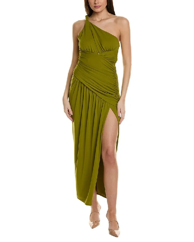 Save Big Big Savings on Rustic Countryside Styles Nicholas Nala Draped Asymmetrical Gown