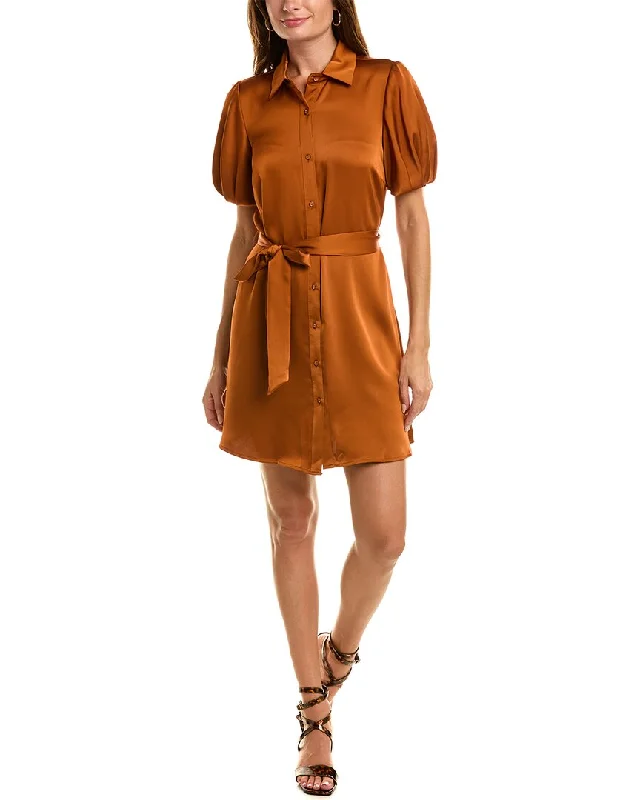 Effortless Style, Endless Impact Luxe Layering Sam Edelman Fluid Satin Shirtdress