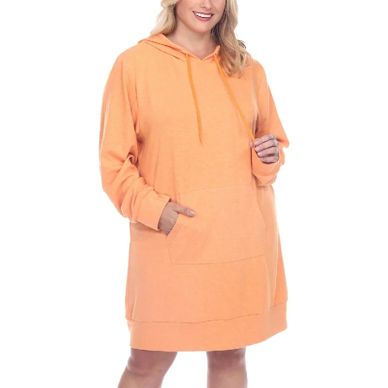 Ride The Style Wave Limited - Edition Drops Plus Womens Hooded Mini Sweatshirt Dress