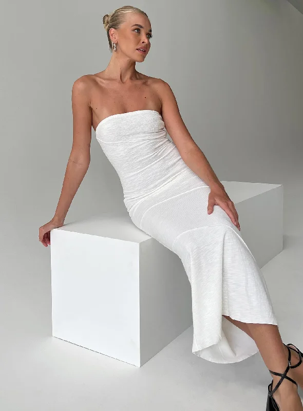 Fashion Sale Grab Romantic Date - Night Styles Now Oscar Midi Dress White Tall