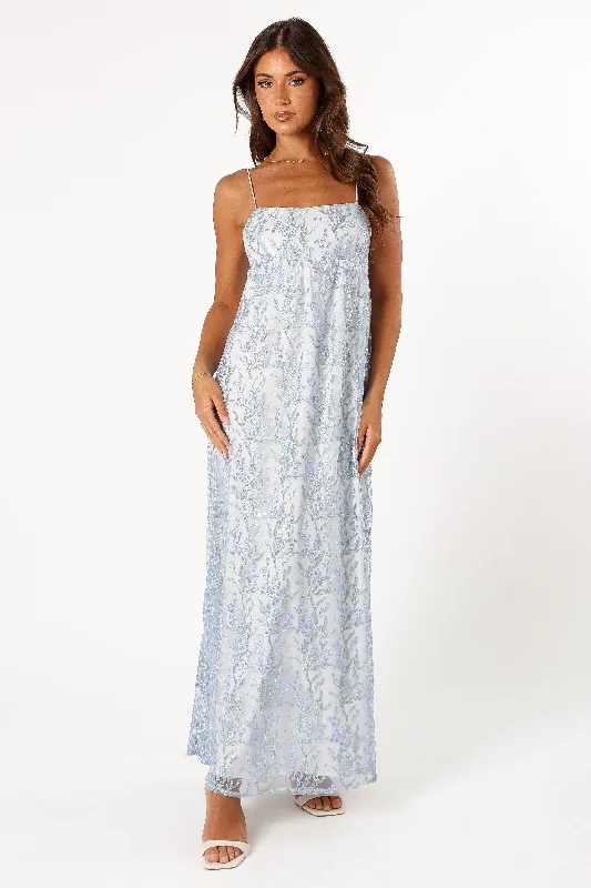 Don't Miss Out Father's Day Deals Nolan Maxi Dress - Blue Floral