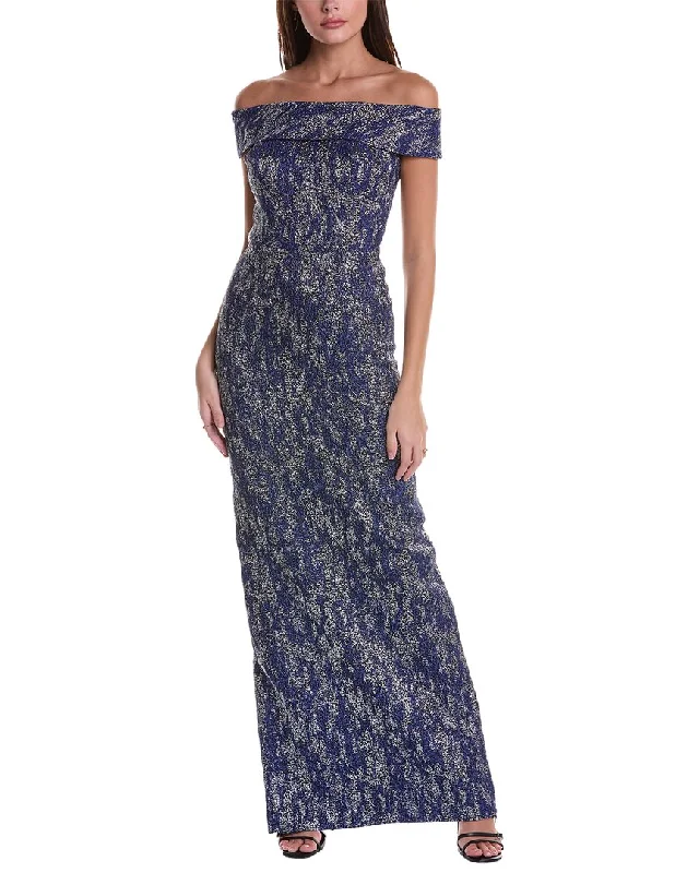 Huge Price Cut Limited - Edition Drops Teri Jon by Rickie Freeman Jacquard Gown