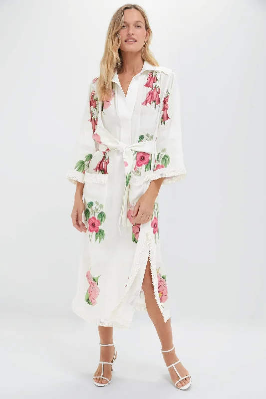 Massive Selection Sale Chic Allure Multi Verandah Floral Long Tunic Dress