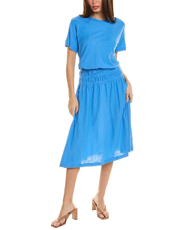 Sporty Fashion Offers Modern Romance Nation LTD Winslow Shirred T-Shirt Dress