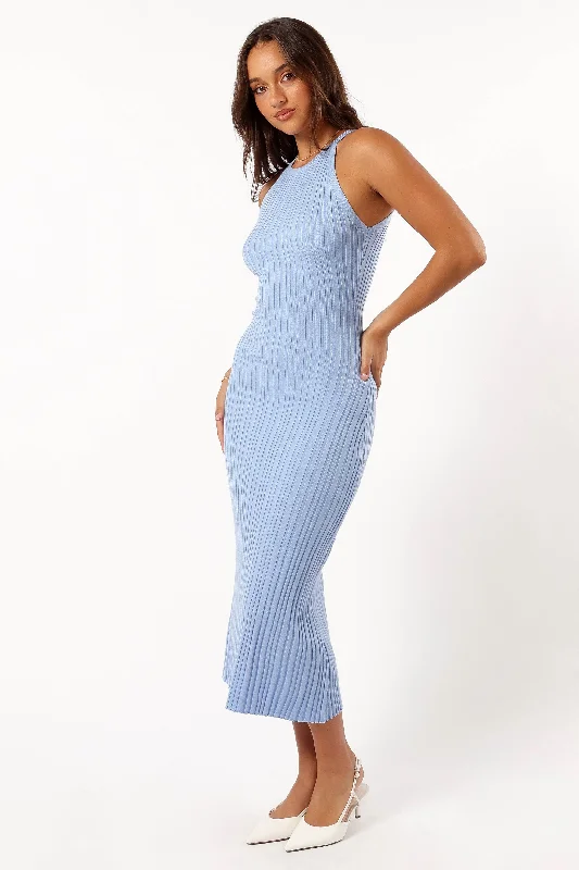 Holiday Attire Sale Early Access to Art Deco Styles Sale Brighton Maxi Dress - Dusty Blue