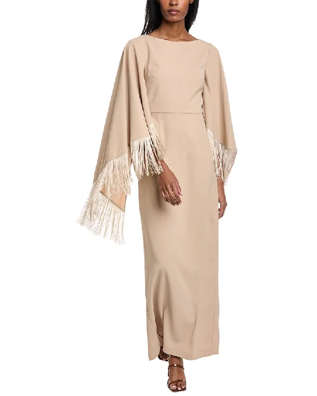 Season Sale Now on Sale for Chic Urban Styles Mikael Aghal Fringe Gown