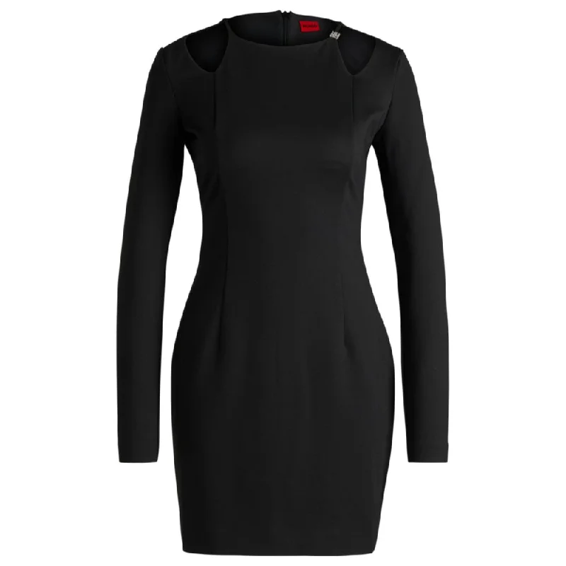 Fashion Sale Polished Finish Bodycon mini dress with cut-out details