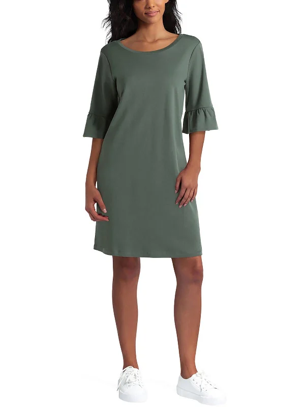 Limited-Time Offer Subtle Sophistication Womens Crewneck Midi T-Shirt Dress