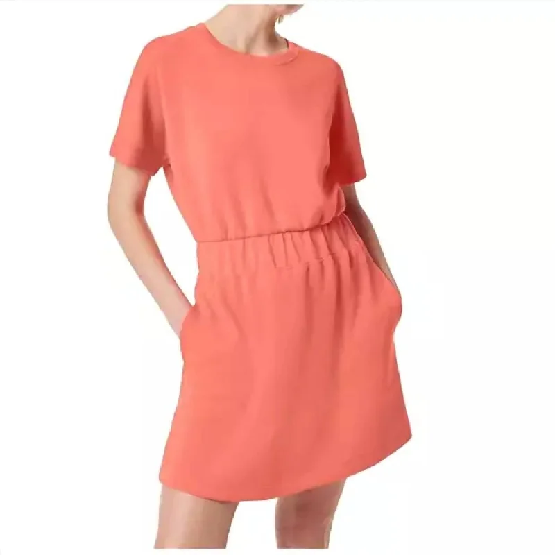 Shop The Hottest Deals Minimalist Chic Air Essential Cinched T Shirt Dress