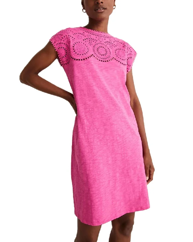 Sophisticated Style Offers Final Clearance Boden Cutwork Jersey T-Shirt Dress