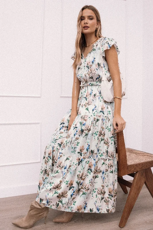 Effortless Style, Endless Impact Buy More, Save More Lizzie Midi Dress - Cream Floral