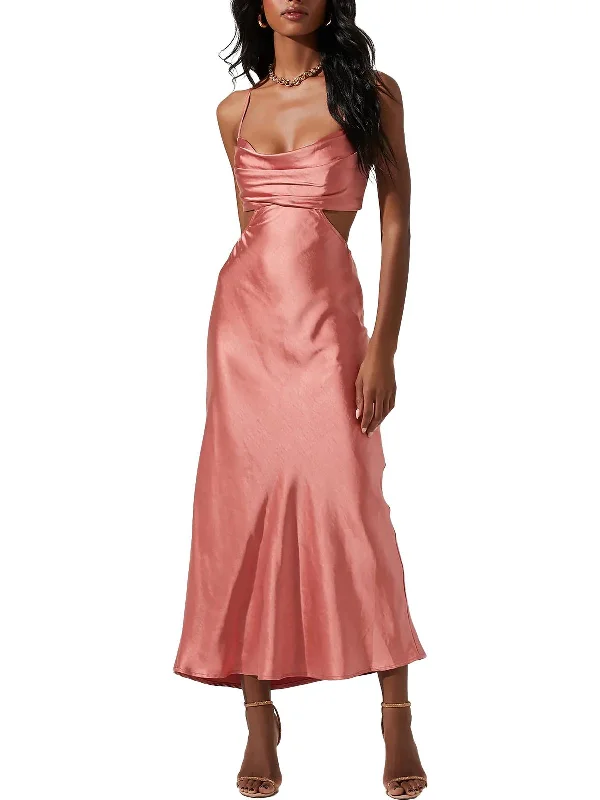 Must-Have Style Discounts Summer Splash Sale Colette Womens Satin Maxi Cocktail and Party Dress