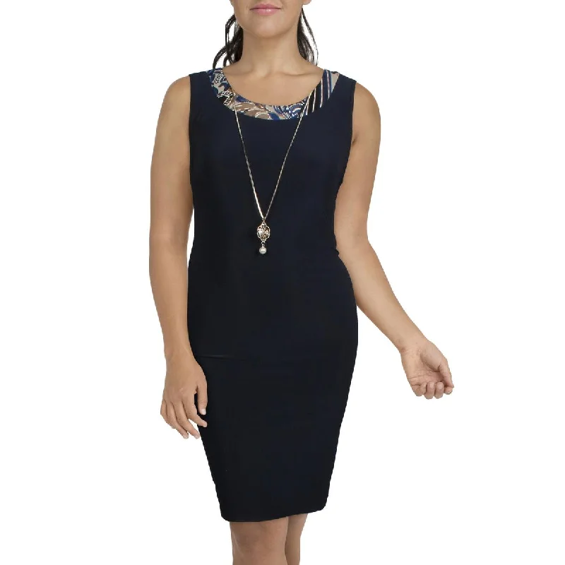 Affordable Trendy Fashion Effortless Comfort Womens Knit Sleeveless Sheath Dress