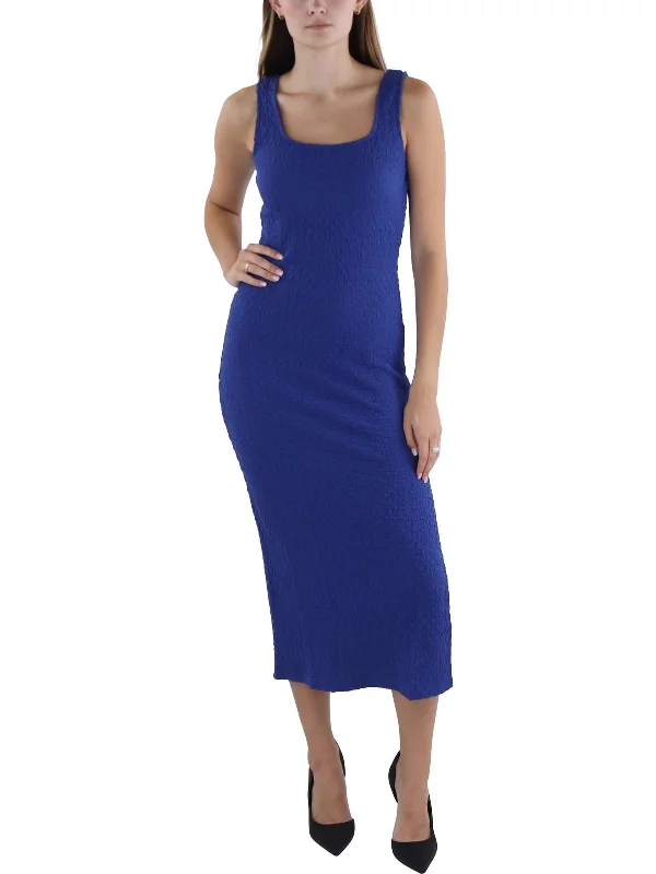 Exclusive Discounts Modern Romance Womens Textured Tea Length Bodycon Dress