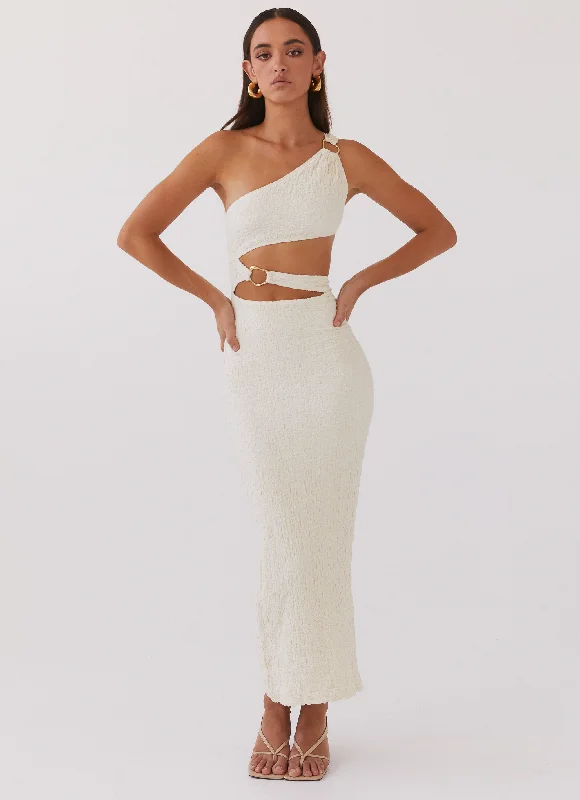 Cool Prices Feminine Flow North Haven Maxi Dress - Ivory Wave