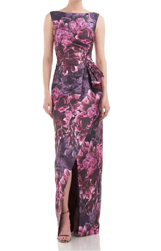 Summer Fashion End - of - Month Blowout Renzo Gown In Cabernet