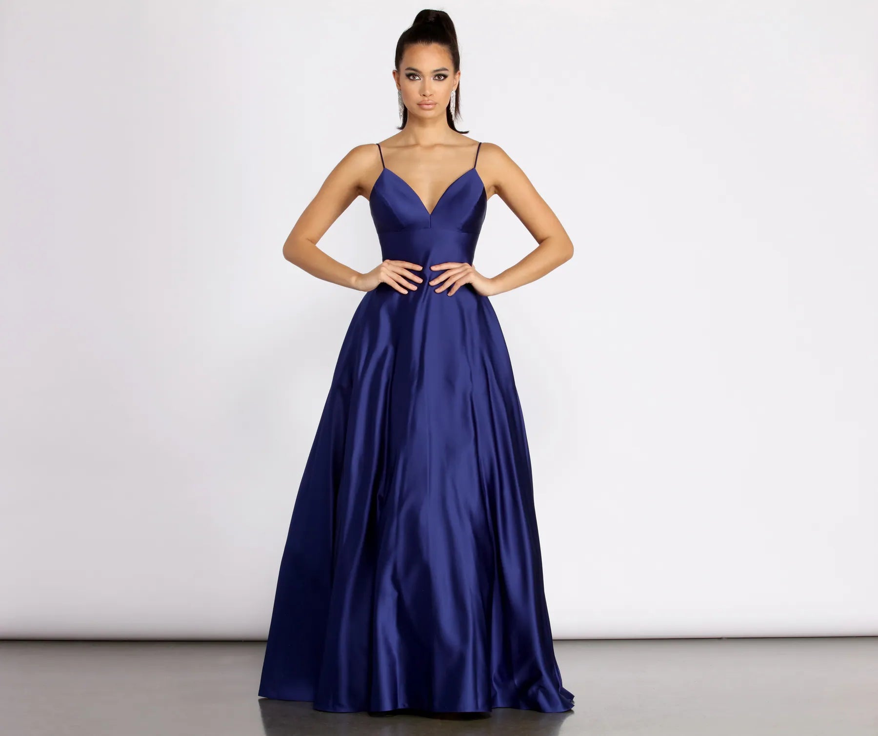 Durable Fashion Picks Charming Silhouette Mary-Kate Satin Ball Gown