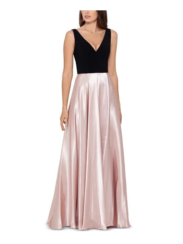 Exclusive Deals Online Lighten Up with Nordic Styles Womens V-Neck Sleeveless Evening Dress