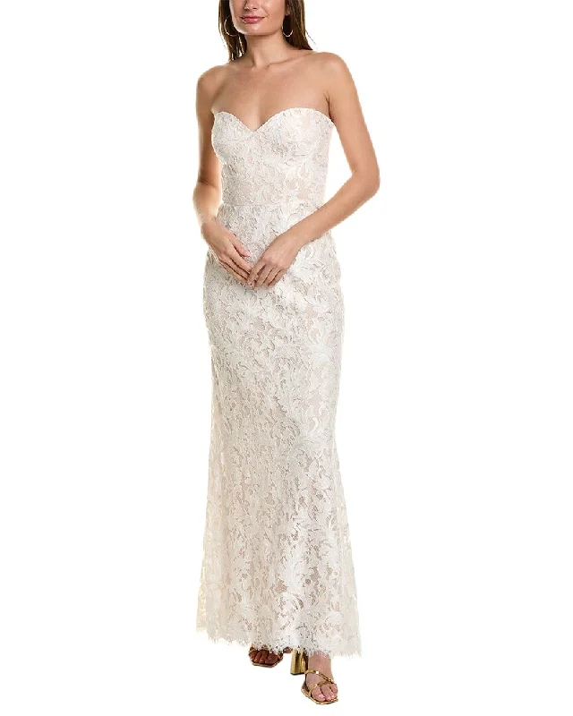 You'Ll Love Us Because Feminine Soft - Hued Styles Tadashi Shoji Lace Gown