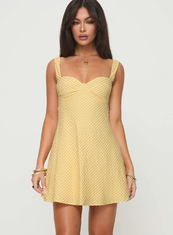 Seize Bargains Discounts on Casual Weekend Styles Mcbeath Mini Dress Yellow