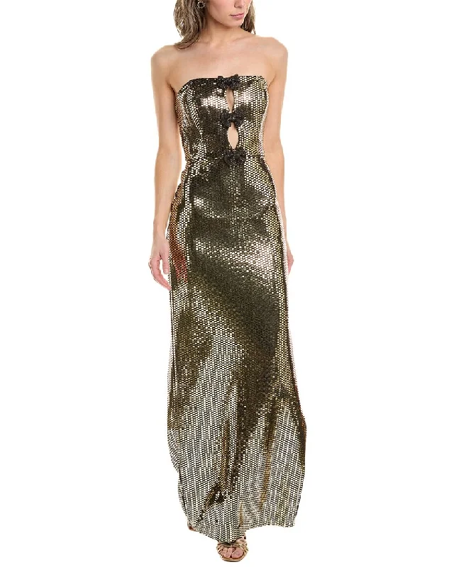 Trendy Women'S Wear Collection Feminine Grace Liv Foster Sequin Column Gown