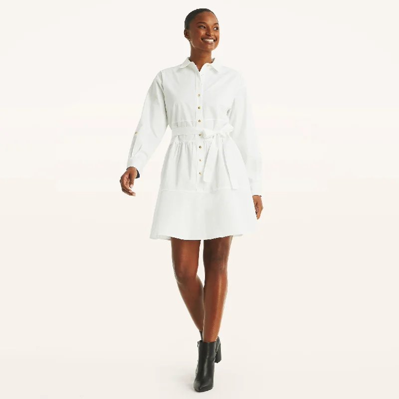 Big Discounts Soft Textures Nautica Womens Long-Sleeve Shirt Dress