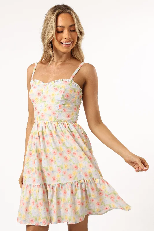 Exclusive Discounts Beat the Heat in Tropical Styles Anaya Mini Dress - Multi Floral