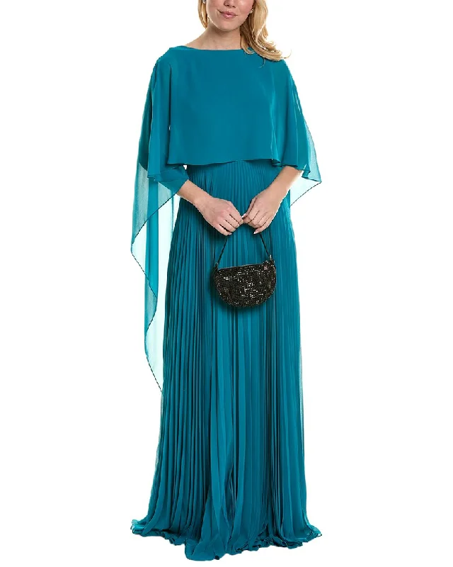 Fresh Styles, Fresh Deals Feminine Flow Teri Jon by Rickie Freeman Capelet Gown