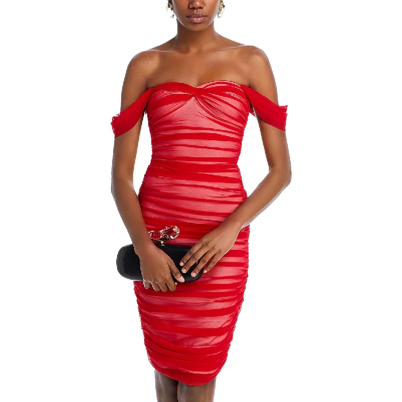 Modern Fashion Sale Elegant Details Womens Sleeveless Midi Cocktail And Party Dress