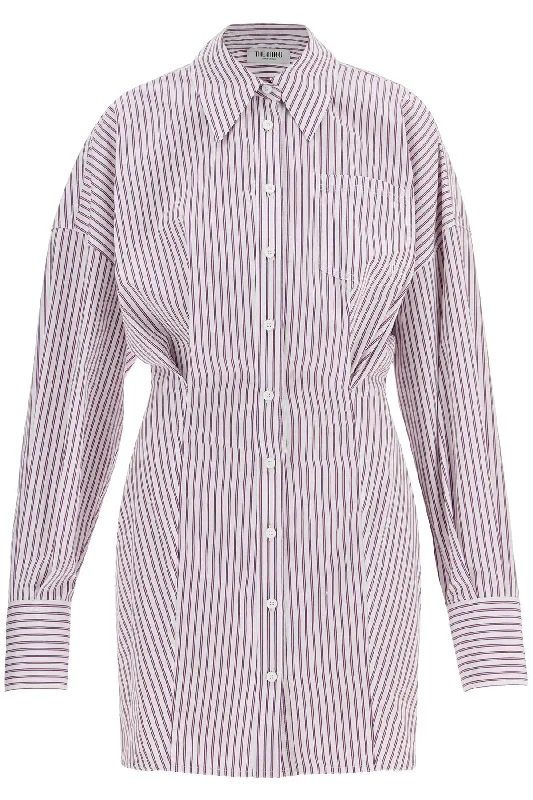 Fashionable Comfort Promotions Disco - Inspired Retro Dance Look The Attico Women's  And  Striped Mini Shirt Dress