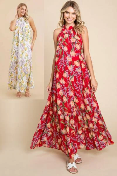 Playful Fashion Offers Polished Finish Chiffon Floral Dress