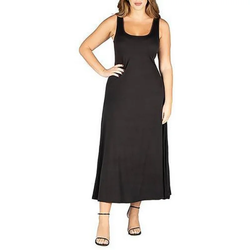 Forward Trendsetter Big Savings on Minimalist Office Styles Plus Womens T-Shirt Dress Racerback Maxi Dress