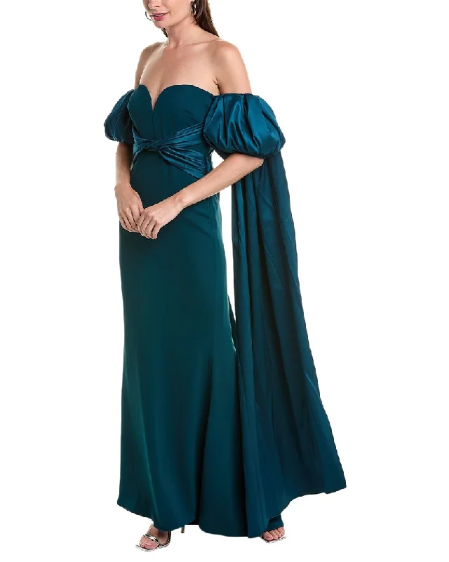 Urban Elegance Deals Limited Quantities Badgley Mischka Twisted Waist Gown