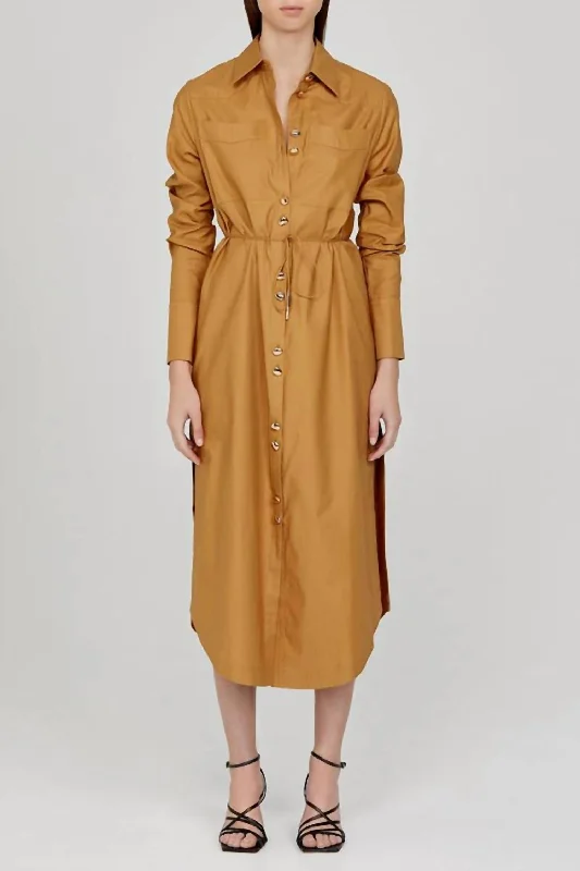 Stylish Deals Boho - Chic Festival - Ready Style Culiford Shirt Dress In Carob