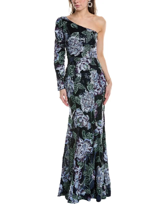 Spring Offer Flash Sale Marchesa Notte One-Shoulder Gown