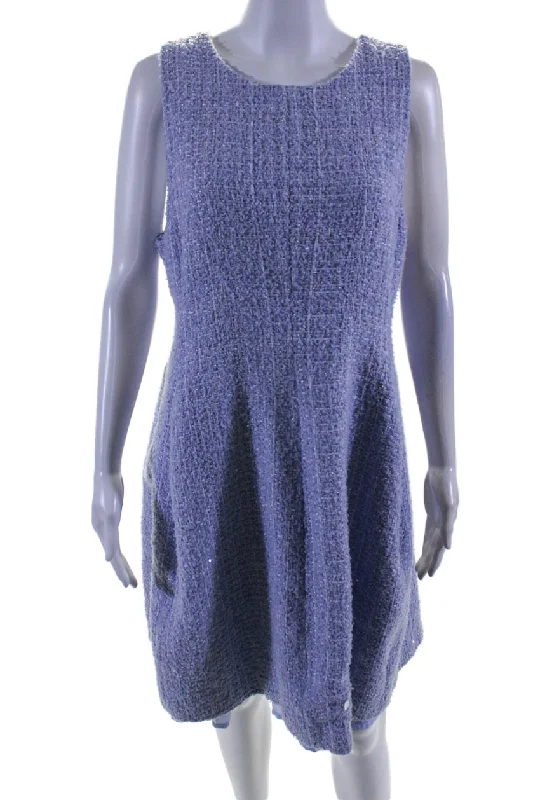 Spring Offer Today Only Emporio Armani Womens Sleeveless Tweed Dress Blue