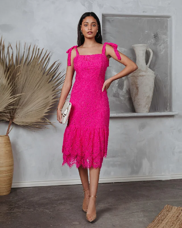 Exclusive Fashion Deals Early Access to Art Deco Styles Sale Miami High Tea Lace Midi Dress