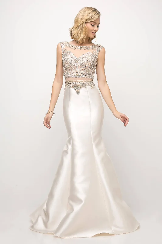 Fresh Fashion Discounts Buy More, Save More Cinderella Divine CD8990 Prom Long Cap Sleeve Mermaid Evening Dress