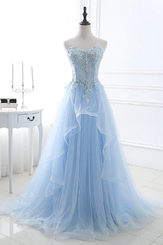 Sale Event, Prices Rock Great Prices on Feminine Styles Roycebridal Bailee | Light Blue Beaded Long Prom Dress