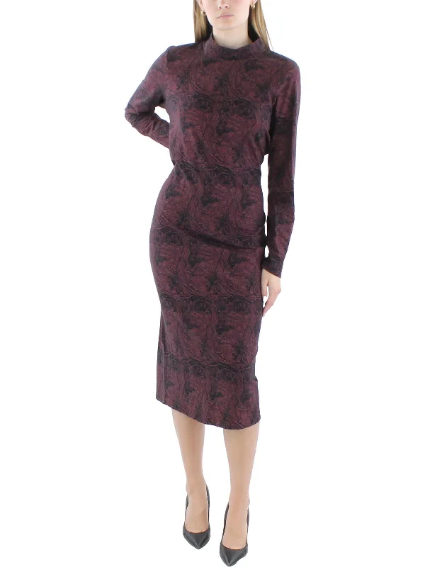 Style Upgrade Elevated Style Womens Printed Cotton Bodycon Dress