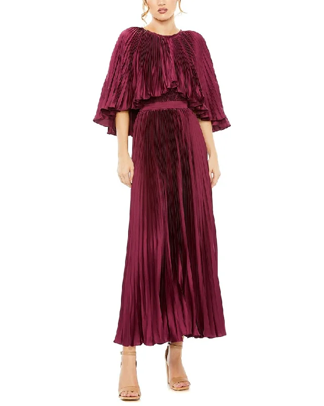 Exclusive Sale Discounts on Casual Weekend Styles Mac Duggal Pleated Caplet T-Length Gown Dress