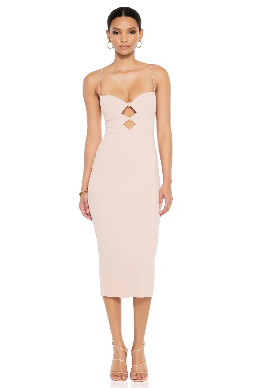 Buy More, Save More Lighten Up with Nordic Styles Nookie Muse Midi Dress - Nude