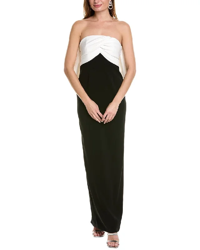 Affordable Luxury Fashion Modern Romance Toccin Draped Bow Gown