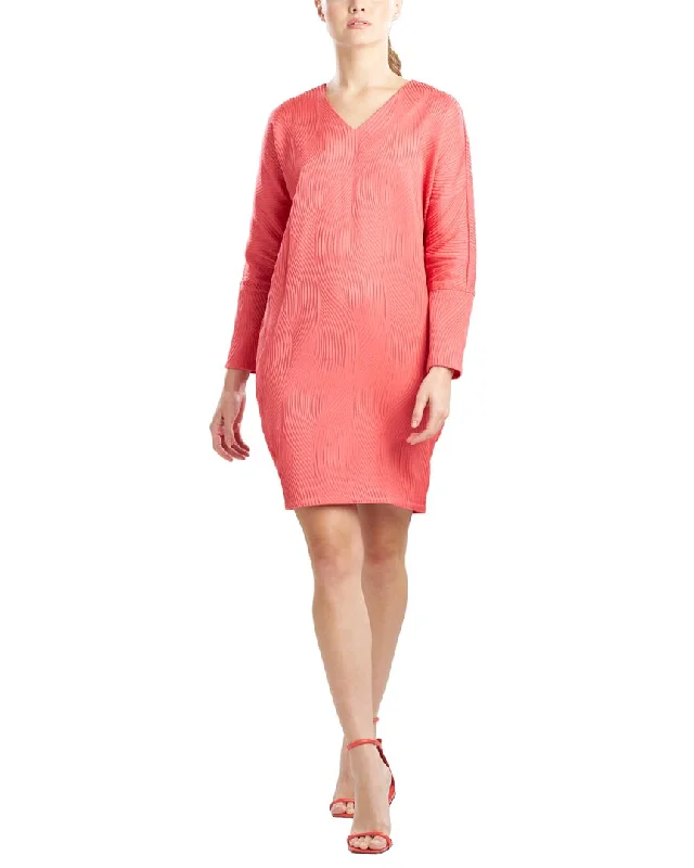 Chic Trend Collection Great Prices on Feminine Styles Natori Long Sleeve Scroll Jacquard Dress